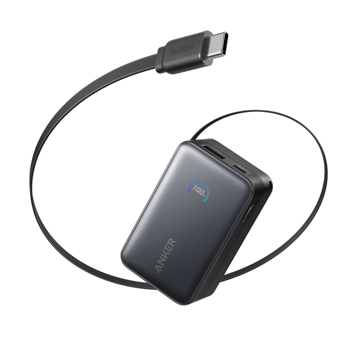 Anker Nano Power Bank (10K, 45W, Built-In Retractable USB-C Cable)